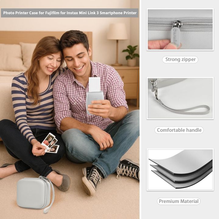 Instant%20Photo%20Printer%20Case%20for%20Fujifilm%20for%20Instax%20Mini%20Link%203%20Smartphone%20Printer,%20Portable%20Printer%20Storage,%20Mesh%20Pocket%20for%20Min%20-%20Image%204