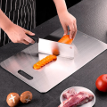 316 Stainless Steel Panel and Chopping Board Kitchen Household Thickened Double Sided Cutting Board Block Kneading Dough Board. 