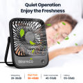 Warmco Mini USB Desk Fan Portable USB-C Fan 3-Speed Adjustable Quiet Small Personal Cooling Fan 180° Rotation for Home Travel. 