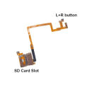 Original SD Card Reader Slot for Nintend DSi NDSi L R Shoulder Left Right Button Module Flex Ribbon Cable Repair Spare Accessory.
