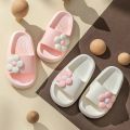 Summer Children's Girls Flower Slippers Casual Solid Soft  Boys Slippers Breathable Non-slip Home Bathroom Slipper Kids shoes. 