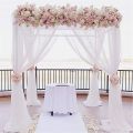 5/10M Organza Tulle Fabric Crystal Organza Roll, Sheer Shiny Fabric for Wedding Party Backdrop Decor  Wrapping DIY Crafts. 