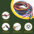 10 Colors 16-18-20-22-24-26-28-30 Gauge Silicone Electrical Wire 10 ft each Color 22 AWG Stranded Tinned Copper Hookup Wire Kit. 