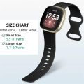 Sport Band For Fitbit Versa 3 Strap Smartwatch Wristband Accessories Watchbands Soft Silicone Bracelet For Fitbit Sense Versa3.