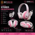 Koniycoi KT-5300MV Combo Offer Wired Stereo Headphones with Mic (Pink + Yellow) | 3.5mm Over-Ear Headset | Volume Control | For Mobile, PC, Laptop & Online Class | Buy 1 Get 1 ( Buy Nest BD ).