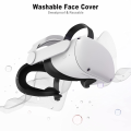 Face Pad Cover for Oculus Quest 2 with Lens Covers Protectors Washable VR Silicone Covers for Meta Quest 2 VR Accessories. 
