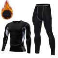 Winter Thermal Underwear Men Compression Long Johns Fitness Thermo Clothing Thermal Tights Set for Men Warm Inner Wear Clothes.