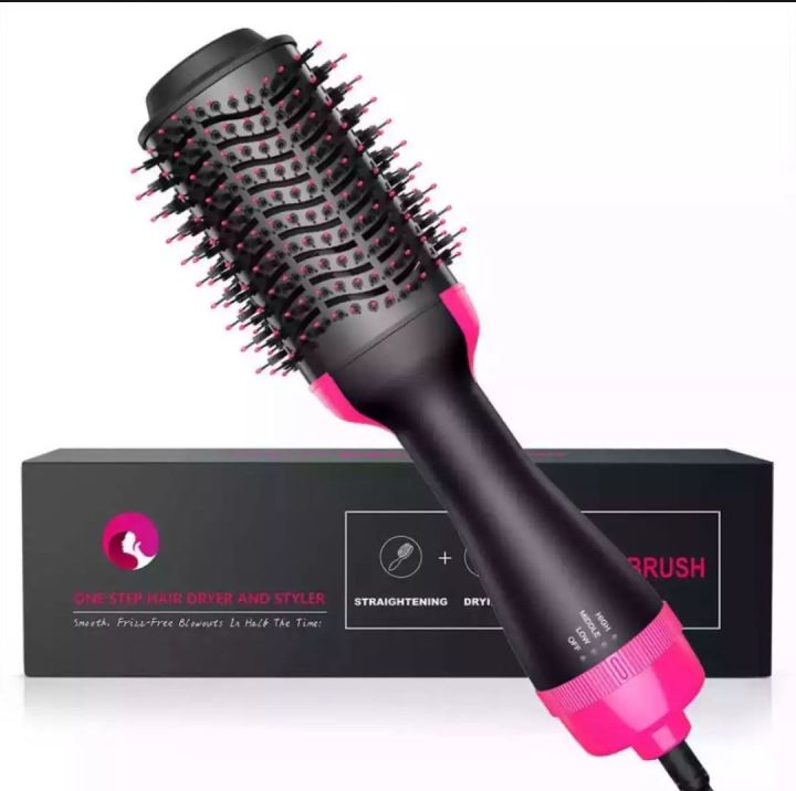 Fast Hair Straightener Dryer Comb Brush Hair Roller 3 in 1 Hair Straigtener Hair Curlie Hair Dryer For All Girls Boys Hair Daraz.pk