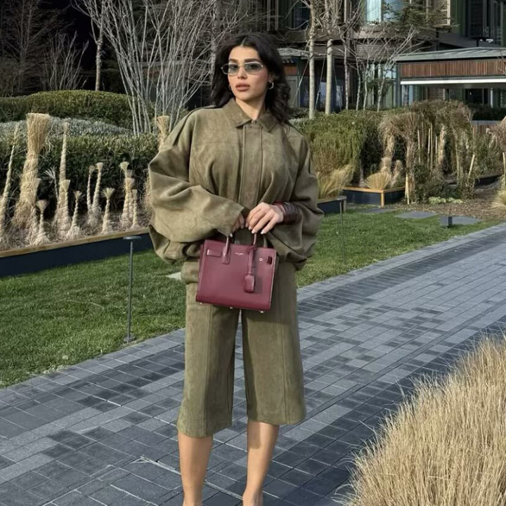Women%20High%20waisted%20Casual%20Shorts%20And%20Fashion%20Loose%20Long%20Sleeve%20Jackets%20Coats%20Female%20Two%20Piece%20Sets%20Women%20Outfit%20-%20Image%205