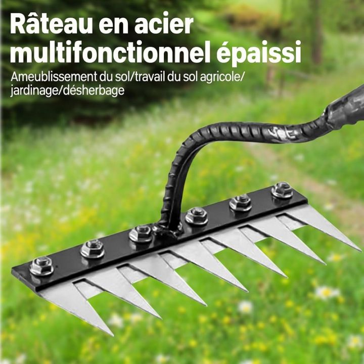 8/7/6/5teeth%20Garden%20Weeding%20Rake%20Heavy%20Duty%20Metal%20Gardening%20Hoe%20Weeding%20Rake%20Farm%20Tool%20for%20Gardening%20Weeding%20Loosening%20Soil%20Rake%20-%20Image%204