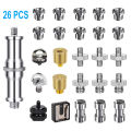 Camera Screw Mount Set 26Pcs 1/4 Inch and 3/8 Inch Converter Threaded Screws Adapter Flash Shoe Mount. 