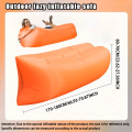 Single Person Lazy Inflatable Sofa Portable Outdoor Beach Air Sofa Bed Folding Camping Sleeping Bag for Comfortable Rest. 