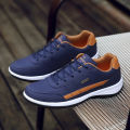 New Men Shoes Casual Shoes Leather Lace-Up Casual Sports Shoes Outdoor Wear-Resistant Vulcanized Shoes High-Quality Men Shoes. 