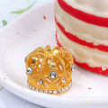 Dollhouse Miniature Gold Silver Bronze Mini Metal Alloy Crown Models Dolls Toys.