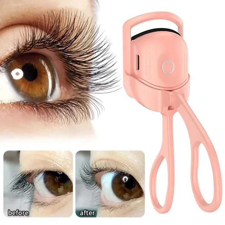 Portable Electric Eyelash Curler Heated Combs Eye Lash Longlasting Eyelashes Curl Thermal Eyelash Curler Makeup Accessories