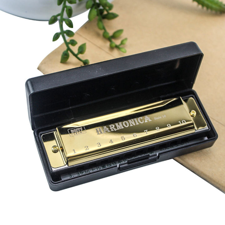 Harmonica%20Key%20of%20C%2010%20Hole%20Chromatic%20Harmonica%20C%20with%20Case%20for%20Beginner%20Gift%20with%20Case%20-%20Image%204