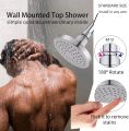 Shower head jet shower Large round 6 inch plastic body heavy pressure heavy duty premium quality. 