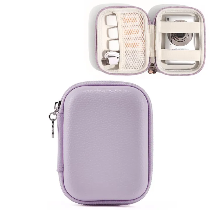 Digital%20Camera%20Case%20for%20CAMKORY,%20Small%20Travel%20Compact%20Camera%20Holder%20with%20Mesh%20Pocket%20for%20Accessories%20SD%20Card%20(Pink)%20-%20Image%207