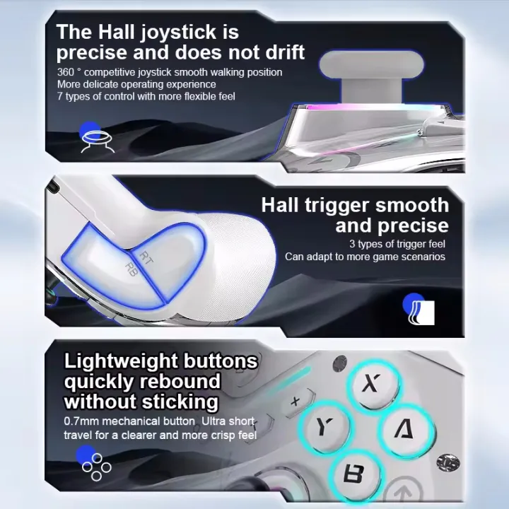 Wireless%20Bluetooth%20USB%20Wired%20Controller%20For%20%20Switch%20Android%20IOS%20iPhone%20Steam%20PC%20TV%20Control%20Gamepad%20RGB%20Hall%20Accessories%20-%20Image%203