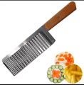 2 pack Steel French Fries Cutter Machine – Crinkle & Wavy Cutter, Curly Fries Knife, Ripple Cutter & Vegetable Slicer for Potato Chips & Healthy Snacks. Non-Slip, Dishwasher-Safe, Heavy-Duty Tool for Professional & Home Kitchens. Best Kitchen Accessory. 