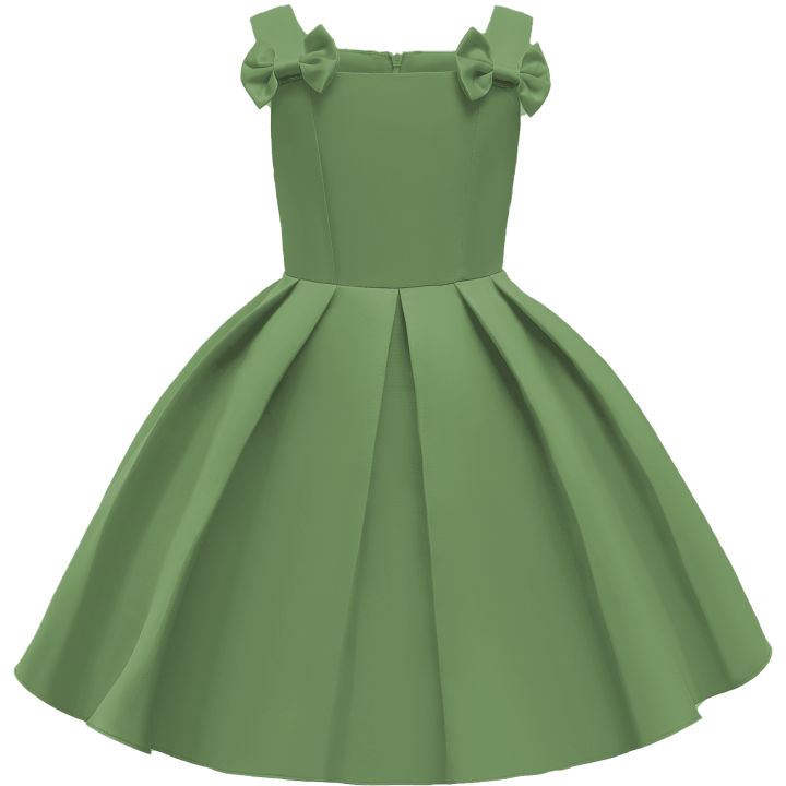 Elegant%20Bow%20Princess%20Girls%20Dress%20Summer%20Birthday%20Party%20Wedding%20Kids%20Dresses%20For%20Girl%20Costume%20White%20Evening%20Bridesmaid%20Ball%20Gown%20-%20Image%205