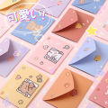 10pcs Bear Rabbit Blessing Thank Envelope Ins Cartoon Decoration Letter Paper Beautiful Cartoon Greeting Card New Year Gifts. 