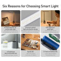 Baseus LED Desk Lamp Eye Protection Study Dimmable Office Light Foldable Table Lamp Smart Adaptive Brightness Bedside Read Lamp. 