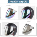 Open Face Helmet Visor Motorcycle Helmet Bubble Lens 3-Snap Bubble Wind Shield Visor Anti-UV /Anti-fog Motorcycle Helmet Lens. 