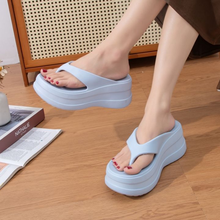 New%206CM%20thick%20bottom%20flip%20flops%20made%20of%20EVA%20material%20for%20summer%20wear,%20with%20clip%20on%20slippers%20for%20women,%20fashionable%20and%20versatile%20-%20Image%203