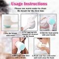2 in 1 Facial Cleansing Brush, Cleansing for Washing Face, Massage Pore Cleanser Exfoliation, Ultra-Soft Manual Exfoliating Wash Makeup All Skin Types, 2 in1 face cleansing brush, silicone 3D double-sided facial deep cleaning brush. 