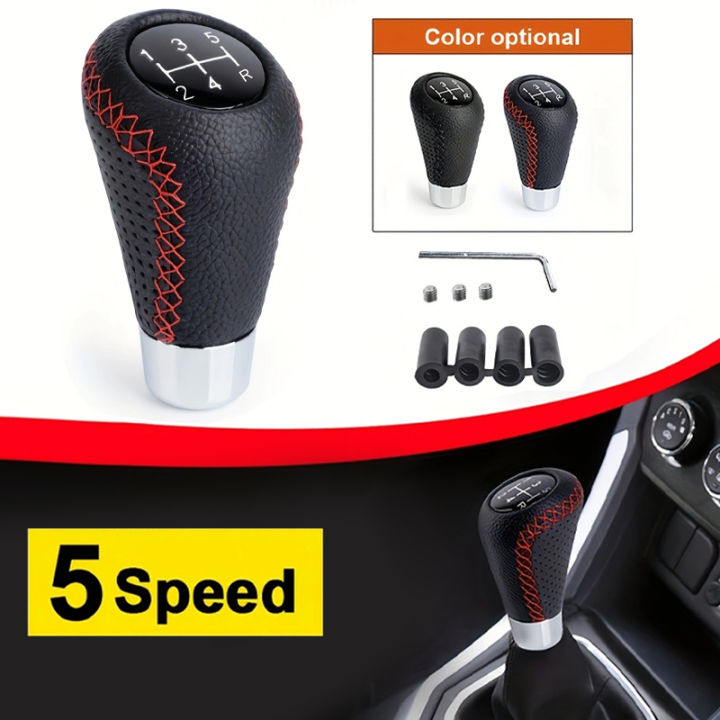 universal-5-speed-manual-leather-red-stitch-gear-shift-knob-car-gear