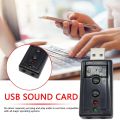 External USB Sound Card VIRTUAL 7.1 USB to Jack 3.5mm Headphone Audio Adapter Micphone Sound Card For Mac Android Linux.