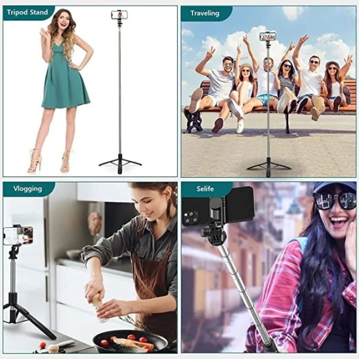Selfie Stick 5 Fit Phone Tripod Bluetooth Remote Extendable Monopod