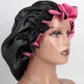 1pc Two Tone Satin Hat Silk Bonnet for Sleeping Satin Bonnets Double Layer Reversible Hair Cap Bonnet for Women Long Curly Braid. 