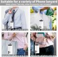 10/5/1Pcs Universal Tpu Mobile Phone Anti-lost Lanyard Card Gasket Nylon Detachable Phone Hanging Cord Strap Patch Tether Pad. 
