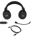 HyperX Cloud Flight S - Wireless Gaming Headset, 7.1 Surround Sound, 30 Hour Battery Life, Qi Wireless Charging, Detachable Microphone with LED Mute Indicator, Compatible with PC & PS4. 