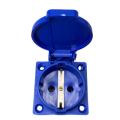 16A 220V-240V 2P+E IP44 European specifications air conditioning Industrial Plug Socket for cable Electric Power Connector.