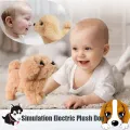 Realistic Plush Simulation Smart Dog Children Toy Can Walking And Call Electric Plush Robot Pet Dog Toddler Christmas Gift. 