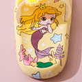 Girls Mermaid Slippers Soft Bottom Non-slip Home Indoor Sandals Slippers Middle and Big Children Cute Princess Bathroom Slippers.