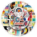 50 Pcs Archery Sports Waterproof Stickers Graffiti Decorative for Archery Lovers Skateboard Stationery Laptop Trendy Decals.