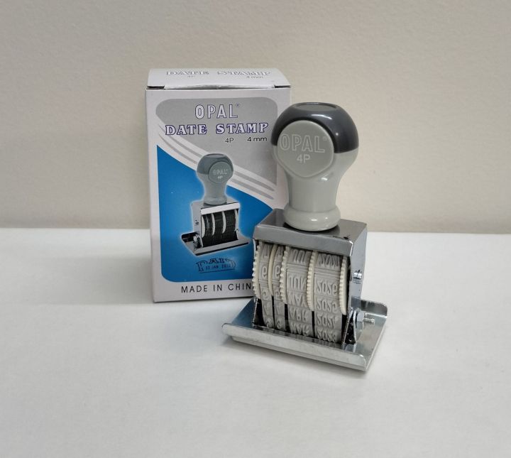Opal PAID Date Stamp – Manual Adjustable Date Rubber Stamp – Clear PAID ...