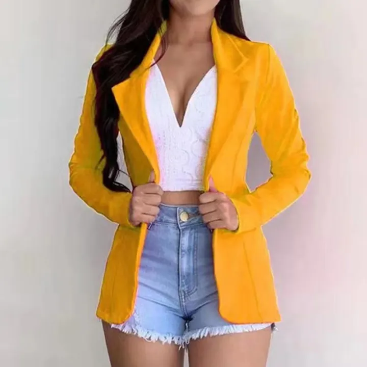 Women's%20Blazer%202024%20Formal%20Blazer%20Women's%20Office%20Work%20Set%20Pocket%20Jacket%20Coat%20Loose%20women's%20wear%20-%20Image%204