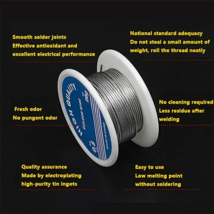 30g 50g 100g Per Roll High Purity Soldering Wire Dia 0.8/1mm Mixed Tin ...