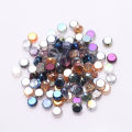 70pcs Jewelry Diy Making Crystal Accessories Flatback Round Bead 8mm Faceted Glass Loose Beads Cheap Beading Wholesale In Bulk. 