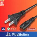 AC Power Cord - 2 PIN (C8) Power Cable FOR PC/Laptop, TVs, PSONE, PS2, PS3, PS4 Slim/PS4 Pro (7200), PS5 Pro/Slim PS3, Xbox One S/X, Xbox Series X/S. 