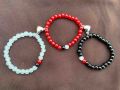 Friendship magnet bracelet for trio trio magnet bracelets bracelet for a group of three besties best friends bracelet. 