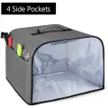 Air Fryer Hood For Ninja Foodi Grill Durable Kitchen Dust Cap With Storage Pockets Waterproof Household Grill Toaster Dust Cover. 