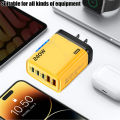 240W USB C GaN Fast Charger With LED Light Type C Multi Port Phone Charging Charger for iPhone 16 15 pro Samsung Huawei Xiaomi.