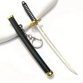 Mini Toy Samurai Knife Key Chain, Toy Metal Weapon Sword Keychain Key Ring Weapon Model, Alloy Keychain For Men. 