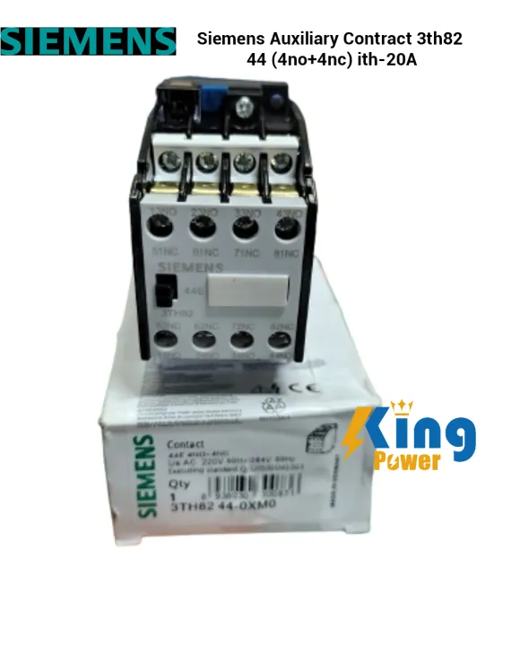 Siemens%20Auxiliary%20%20Contactor%20Relay%20Changeover%20Switch%20%203th82%2044%20(4no+4nc)%20Ith%2020A%20-%20Image%205